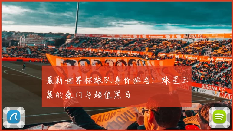 最新世界杯球队身价排名:球星云集的豪门与超值黑马