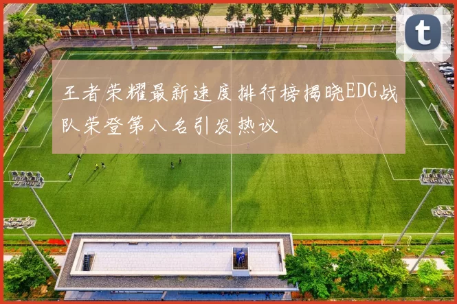 王者荣耀最新速度排行榜揭晓EDG战队荣登第八名引发热议